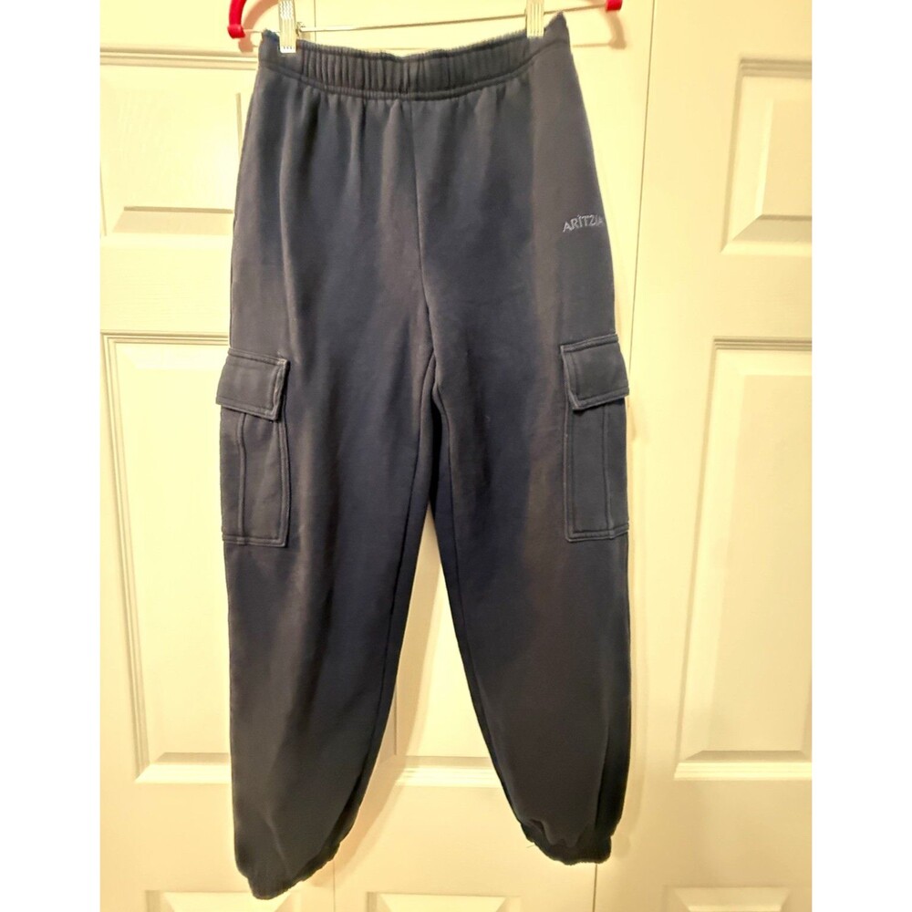 Aritzia Sweatfleece Mega Fit Fleece Cargo Pants – Navy – Women’s XS